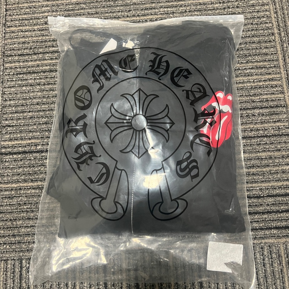 Chrome Hearts Black Tee with Red Accent